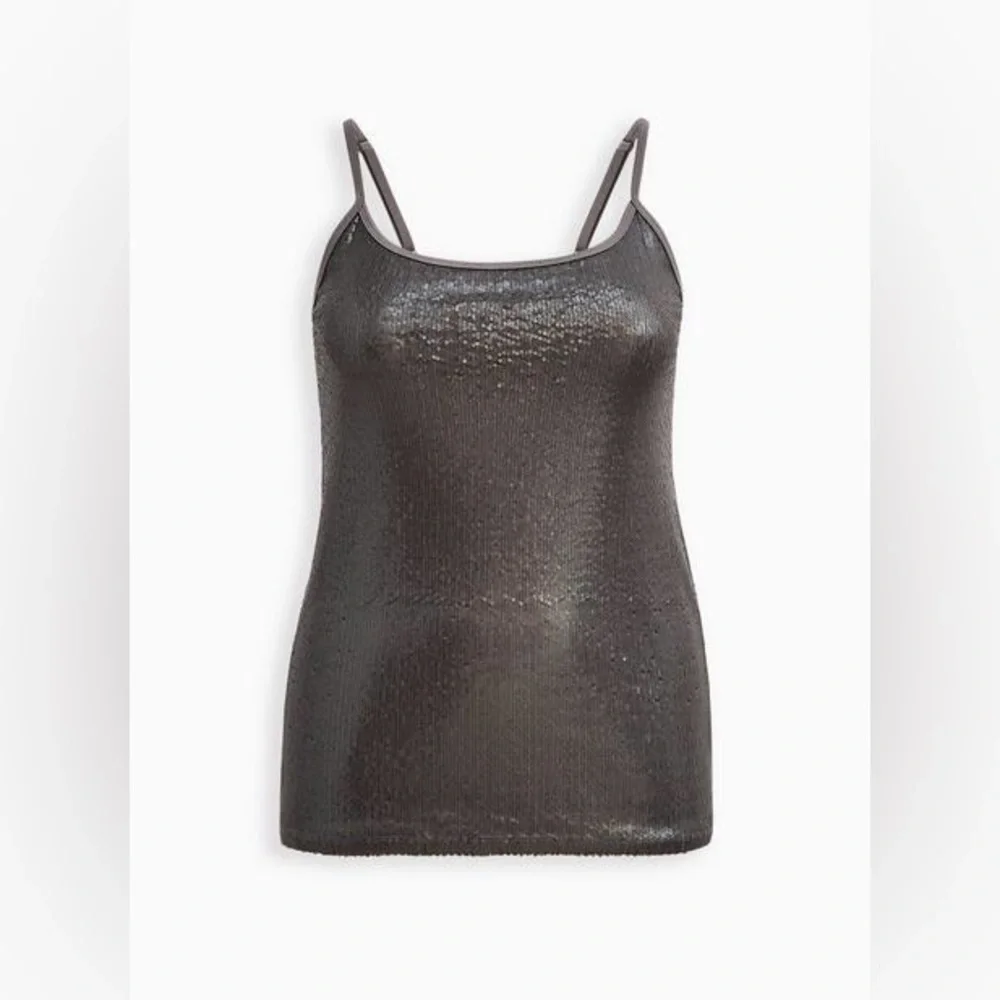 Torrid Sequin Front Foxy Cami in Green Size 1/14-16 Plus Size Fit. - Picture 11 of 12